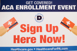 Sen. Katie Muth hosts an ACA sign-up event in Royersford  on November 21, 2019.